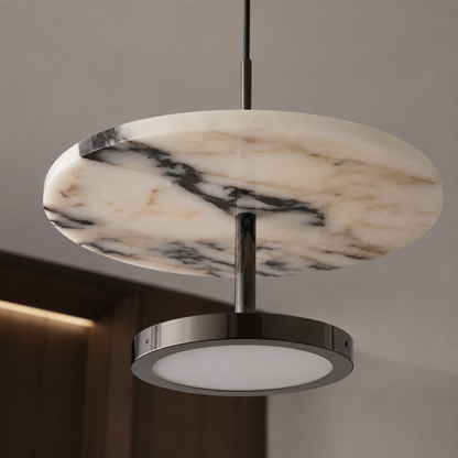 Alabaster modern lyxig pendellampa