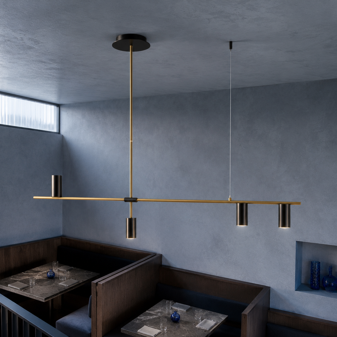 Restaurant modern minimalist spotlight bar