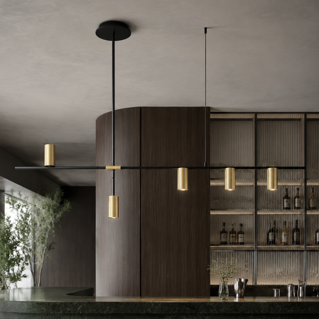 Restaurant modern minimalist spotlight bar