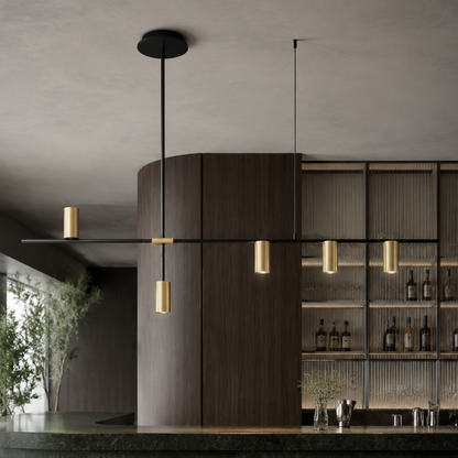 Restaurant modern minimalist spotlight bar