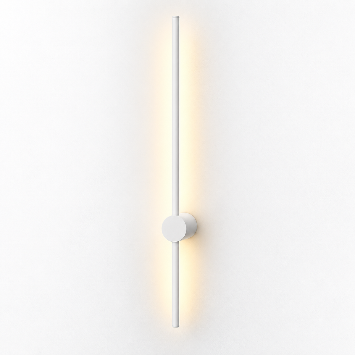 Minimalistische wandlamp in staafvorm