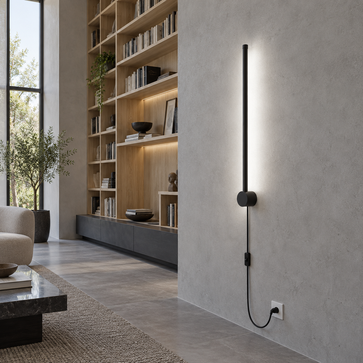 Nordic Rod Wandleuchte mit Stecker