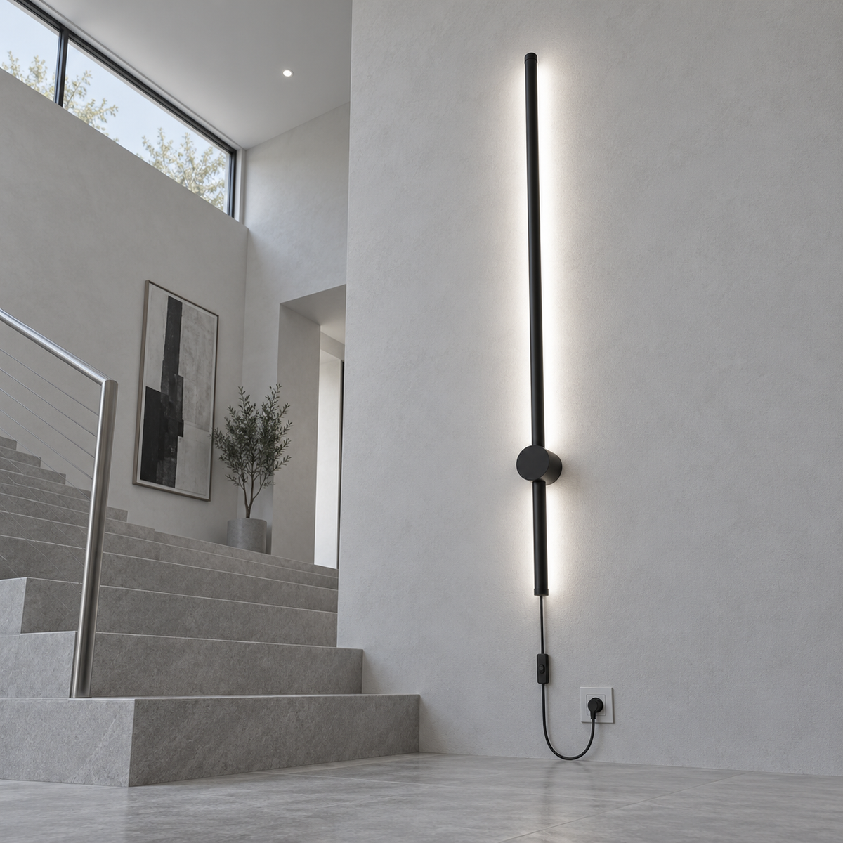 Nordic Rod Wandleuchte mit Stecker