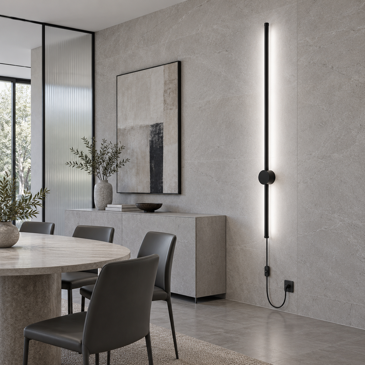 Nordic Rod Wandleuchte mit Stecker