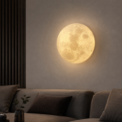 Art deco moon design wall light