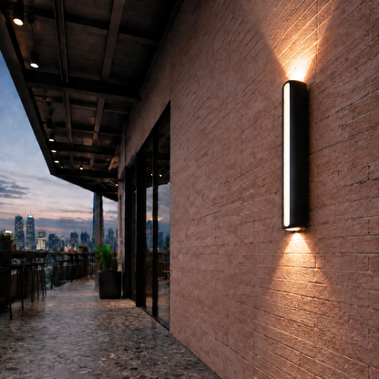 Waterproof IP65 outdoor long strip LED wall lamp