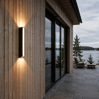 Waterproof IP65 outdoor long strip LED wall lamp