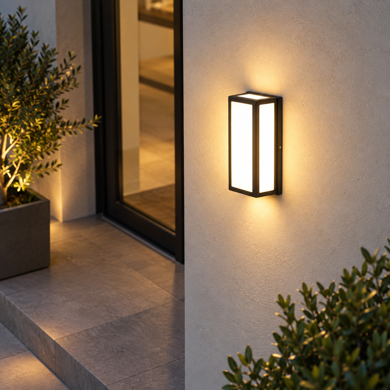Wand Geleid Licht Buiten Waterdicht met Bewegingssensor