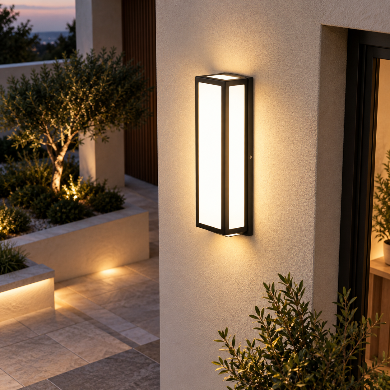 Wand Geleid Licht Buiten Waterdicht met Bewegingssensor