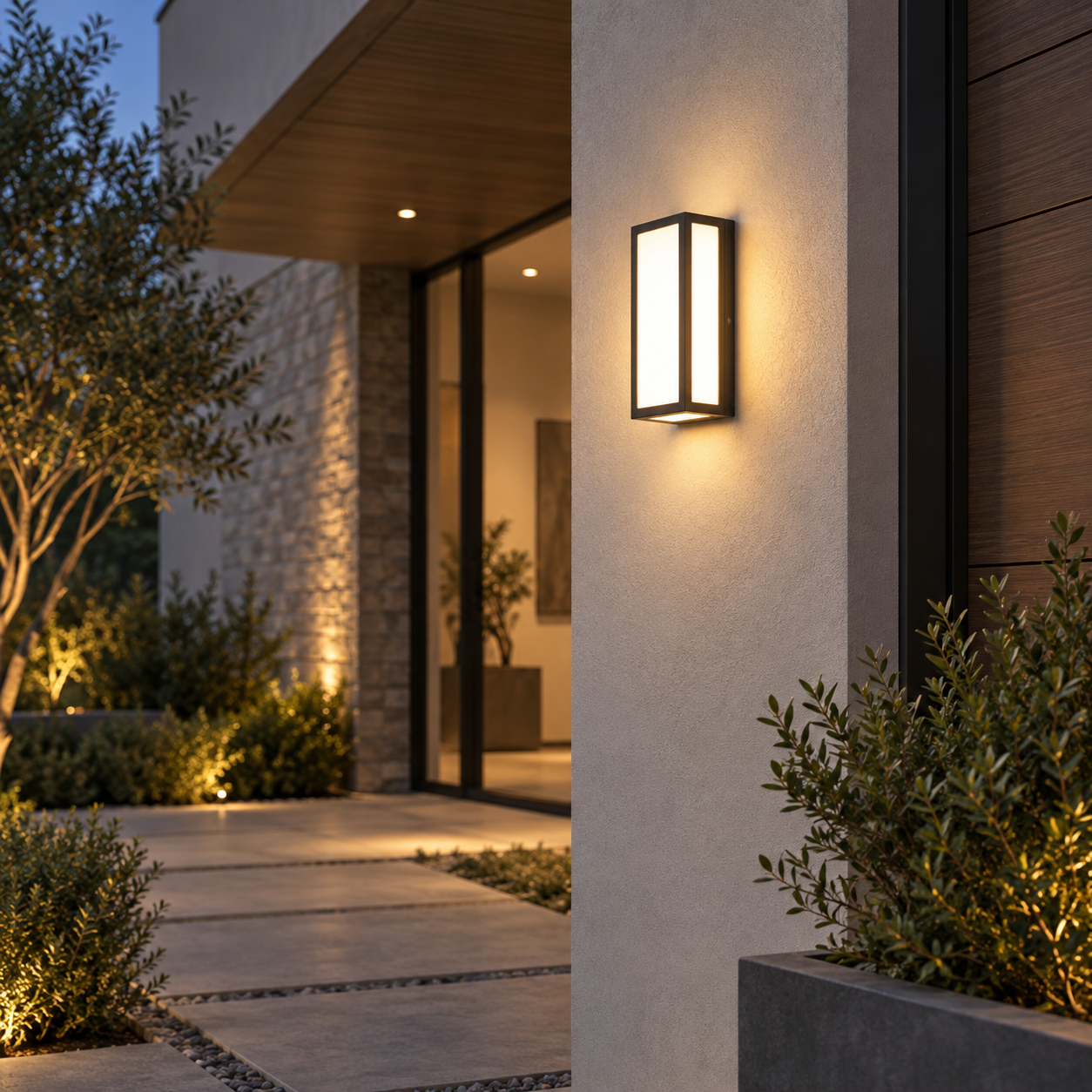 Wand Geleid Licht Buiten Waterdicht met Bewegingssensor