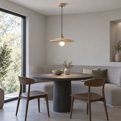 Scandinavische houten hanglamp