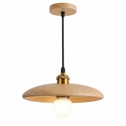 Scandinavische houten hanglamp