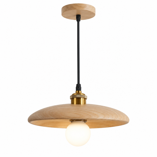 Nordic wood pendant light