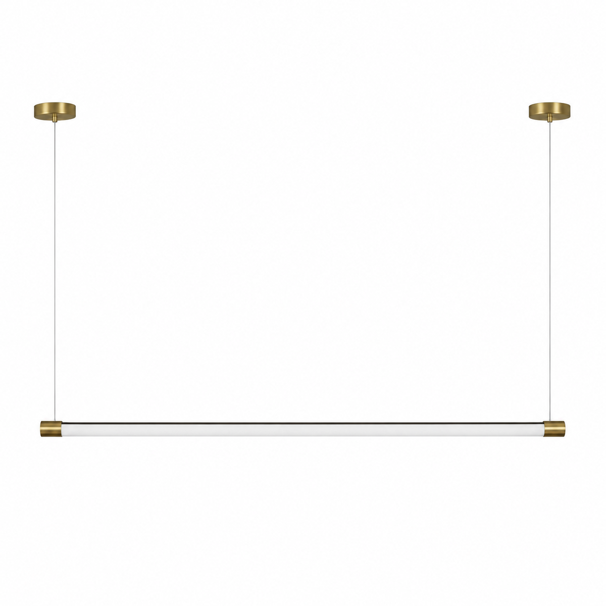 Minimalistisk barformad pendellampa med guldfinish