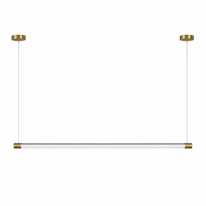 Minimalistisk barformad pendellampa med guldfinish