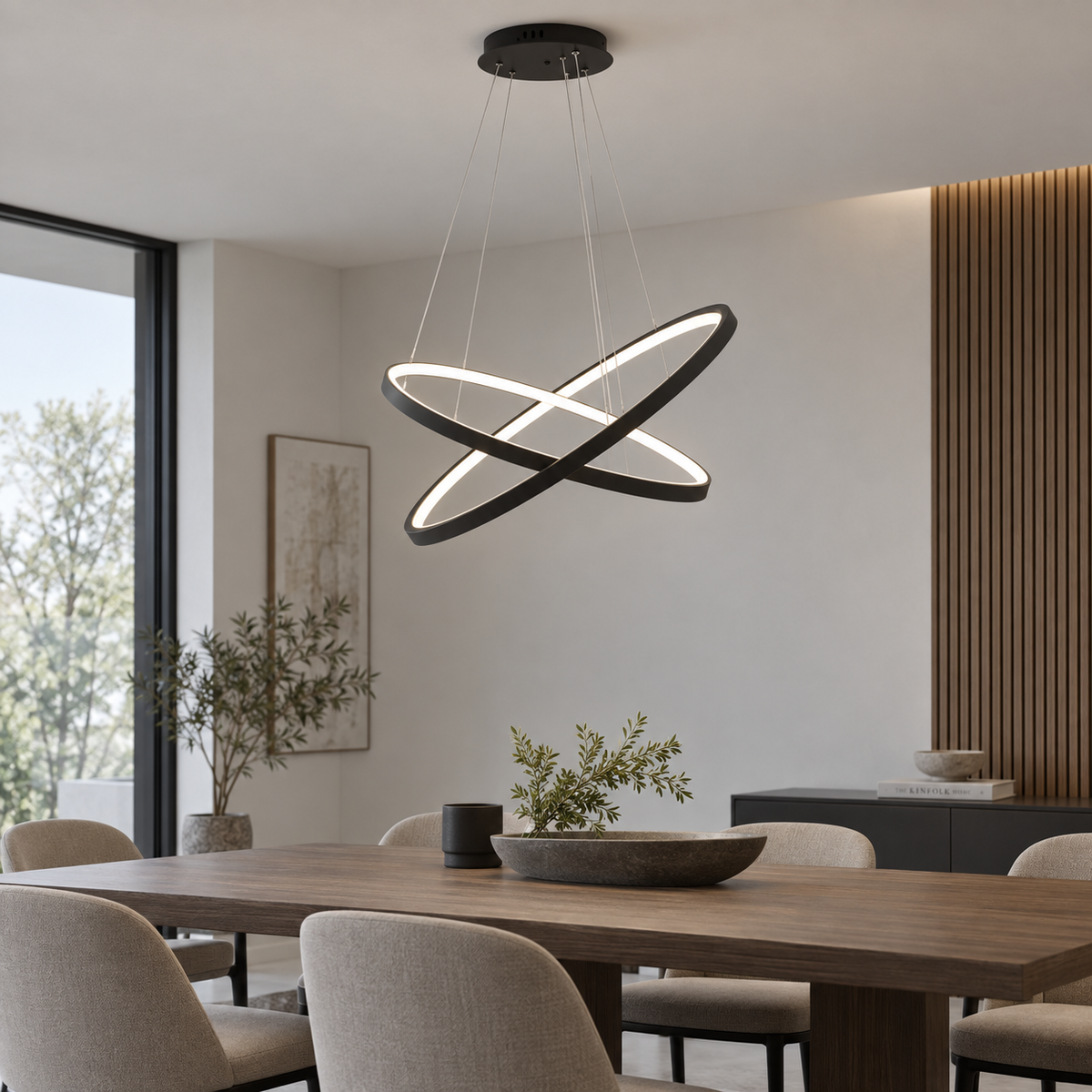 Celling Fixtures Rings Shape Pendant Light