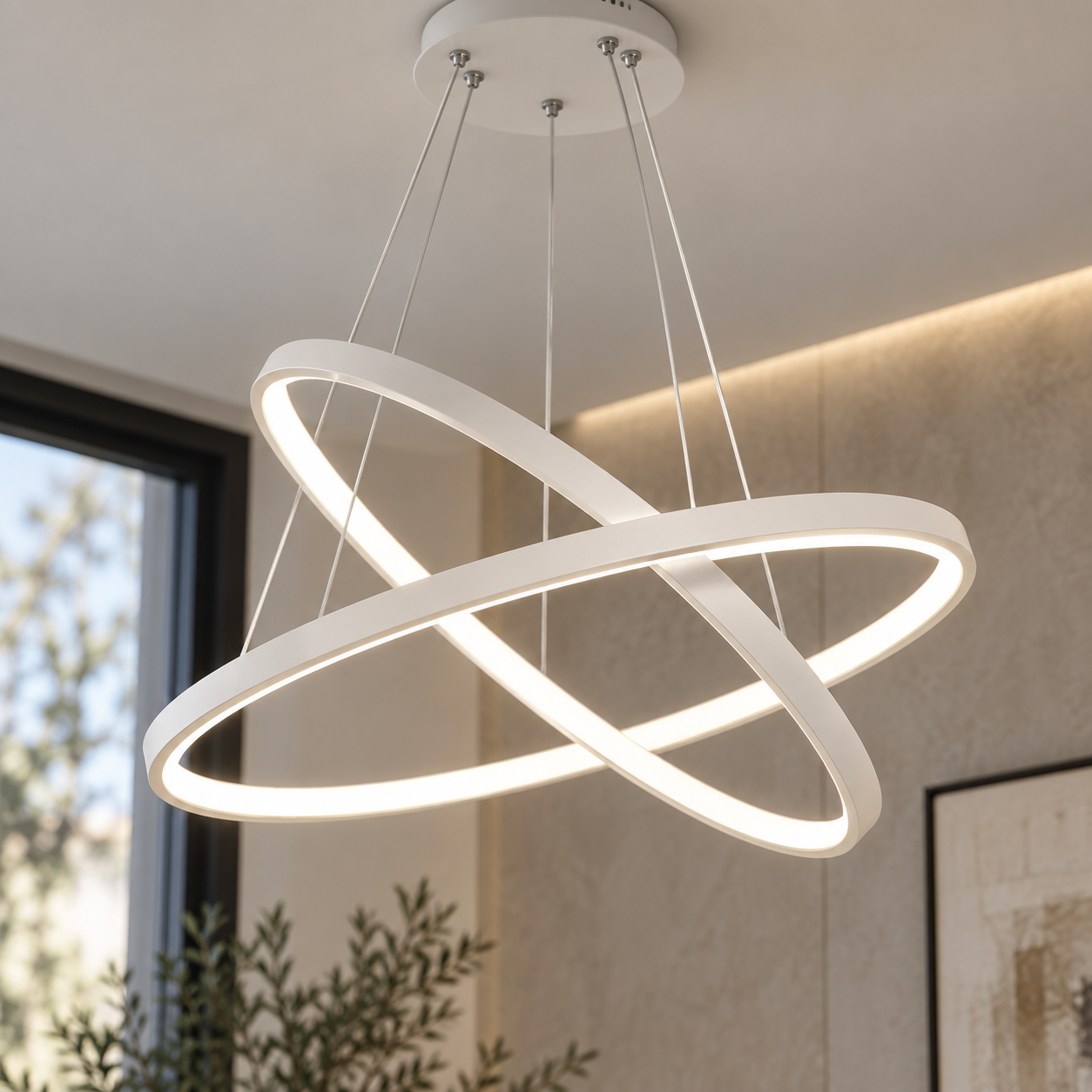 Celling Fixtures Rings Shape Pendant Light