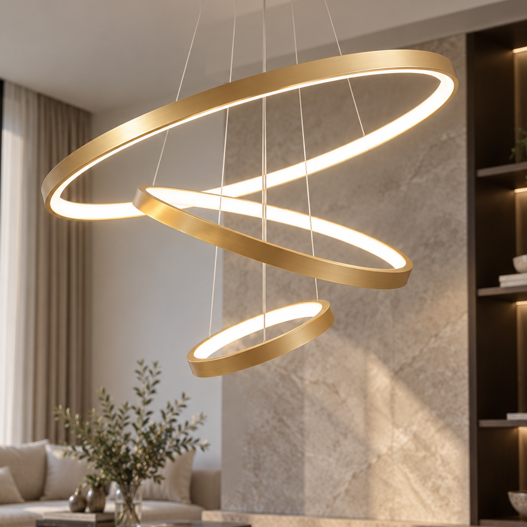 Celling Fixtures Rings Shape Pendant Light