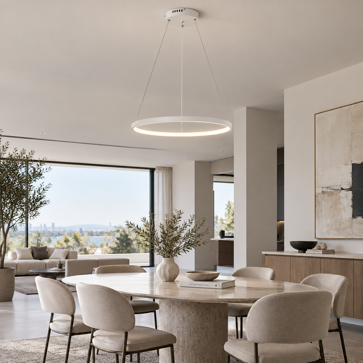 Celling Fixtures Rings Shape Pendant Light