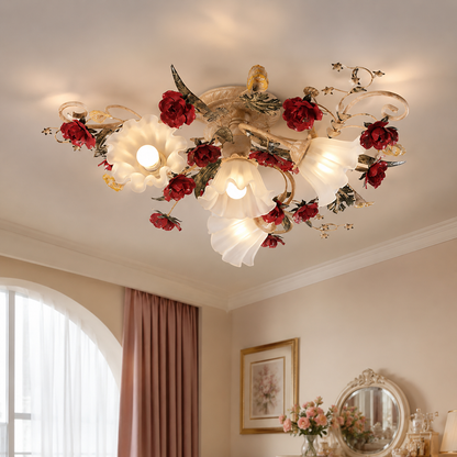 Drottningblommig taklampa för sovrum