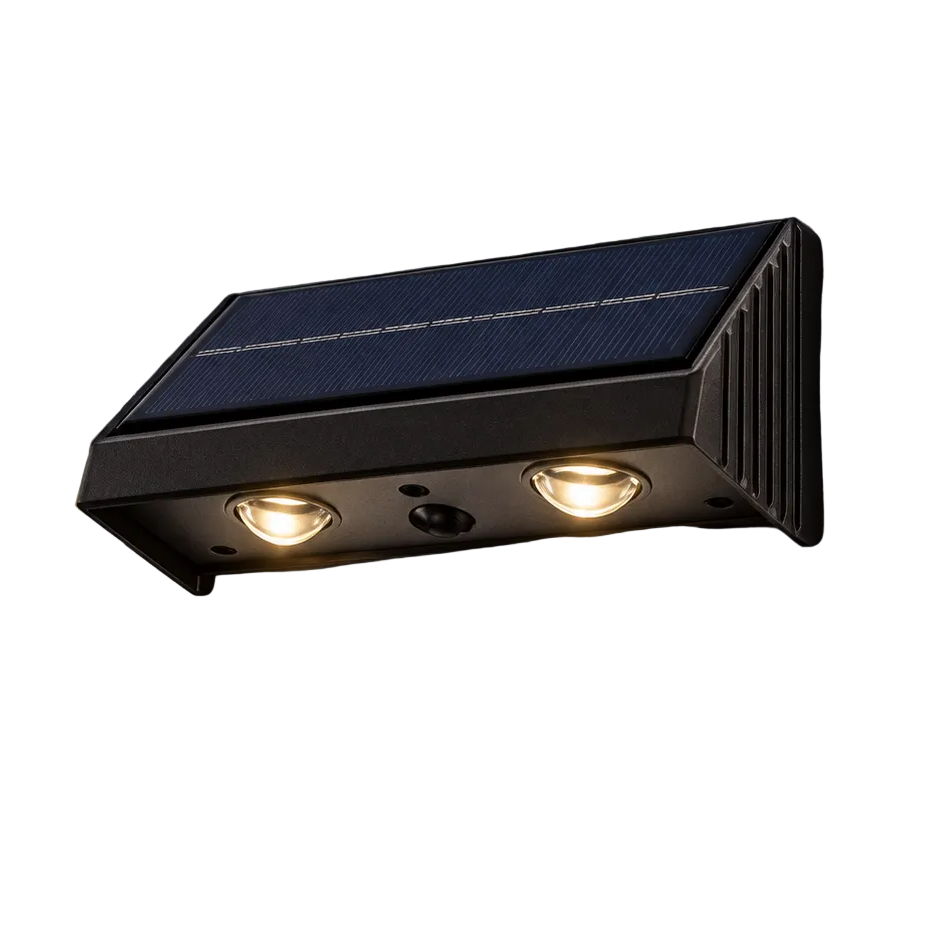 Solar-Wandleuchte mit Sensor
