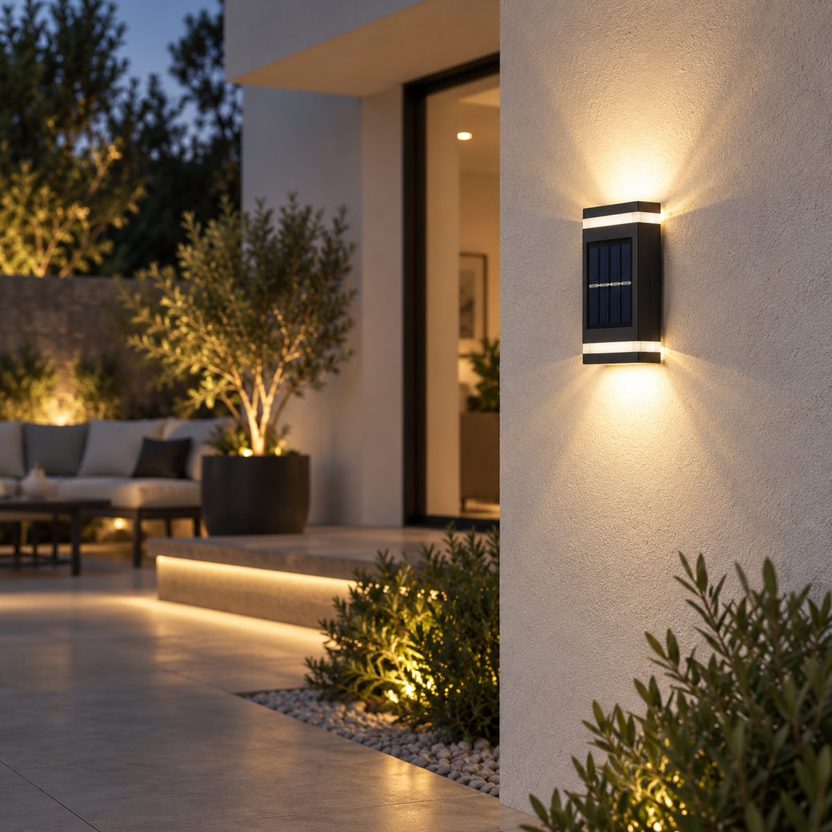 Solar Garden Wall Light