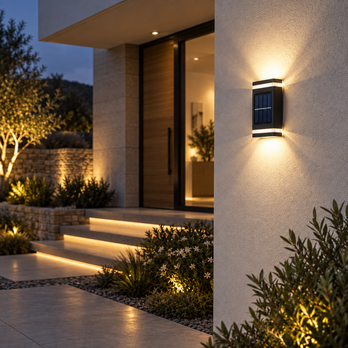 Solar Garden Wall Light