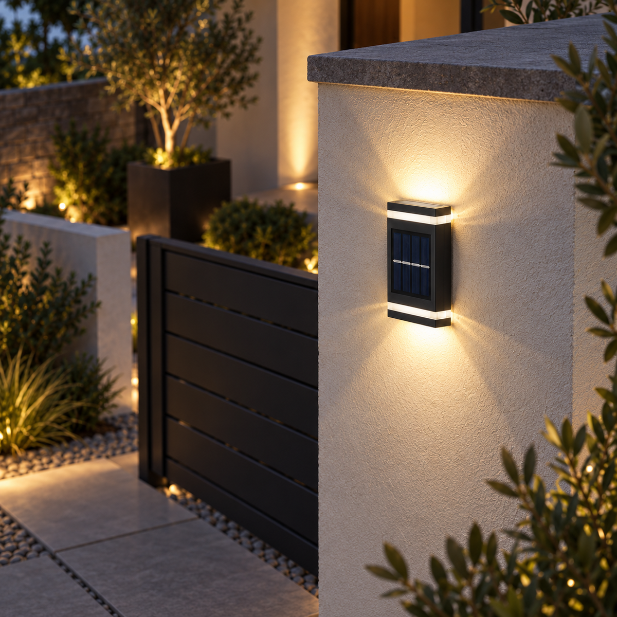 Solar Garden Wall Light