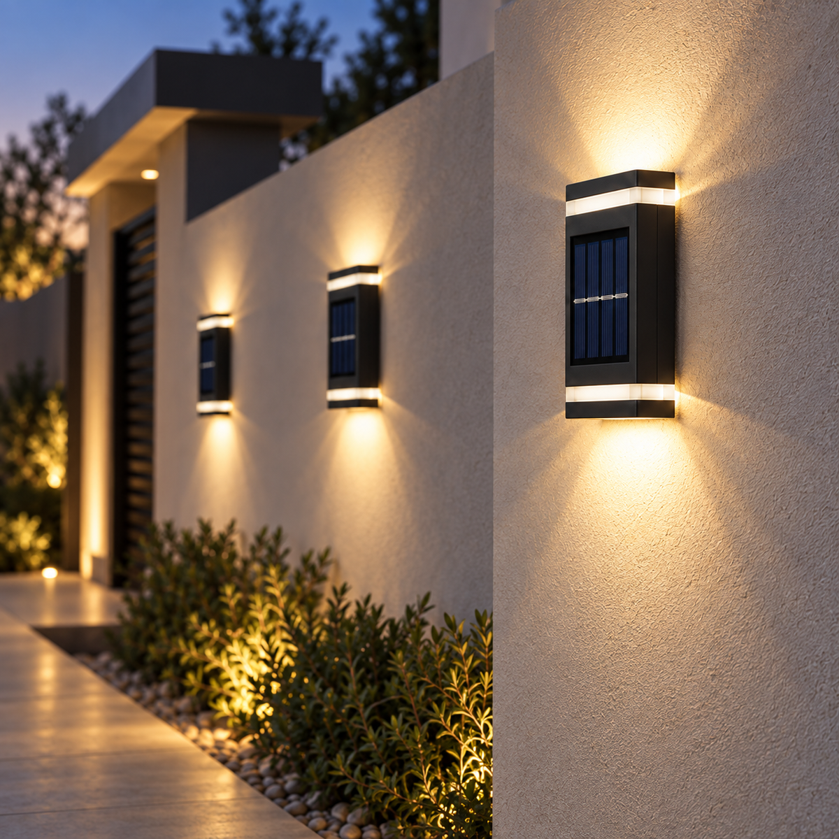 Solar Garden Wall Light