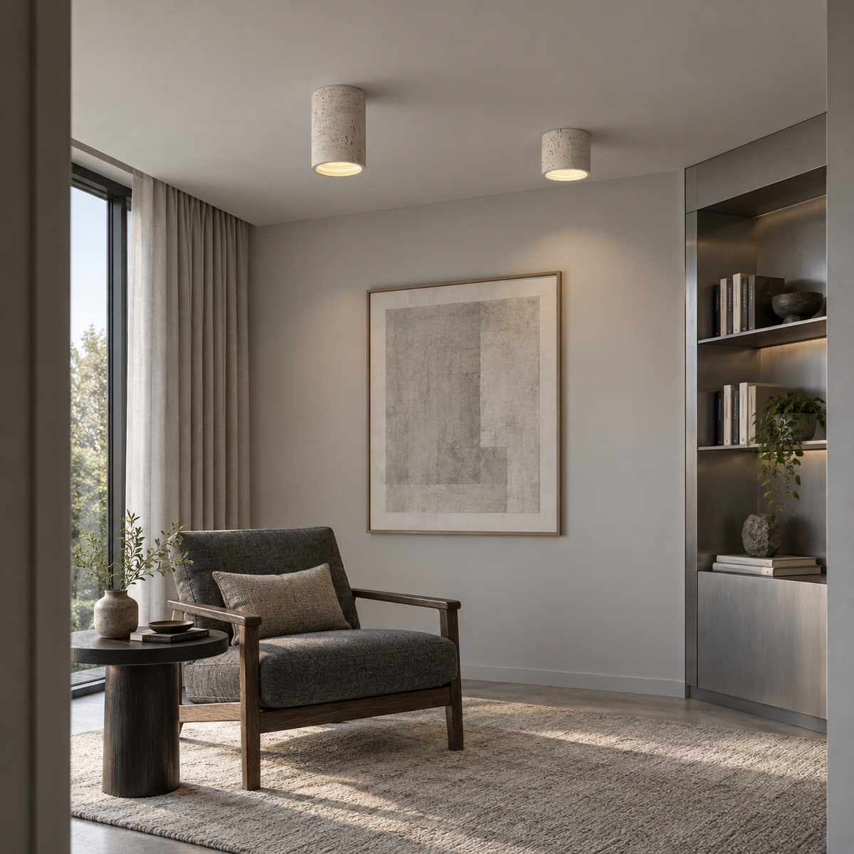 Wabi sabi spotlight cement