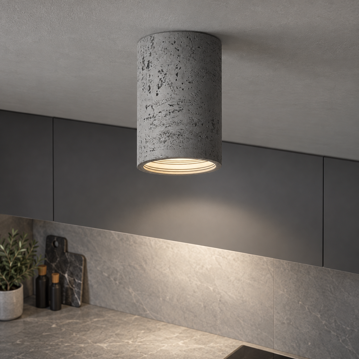 Wabi sabi spotlight cement