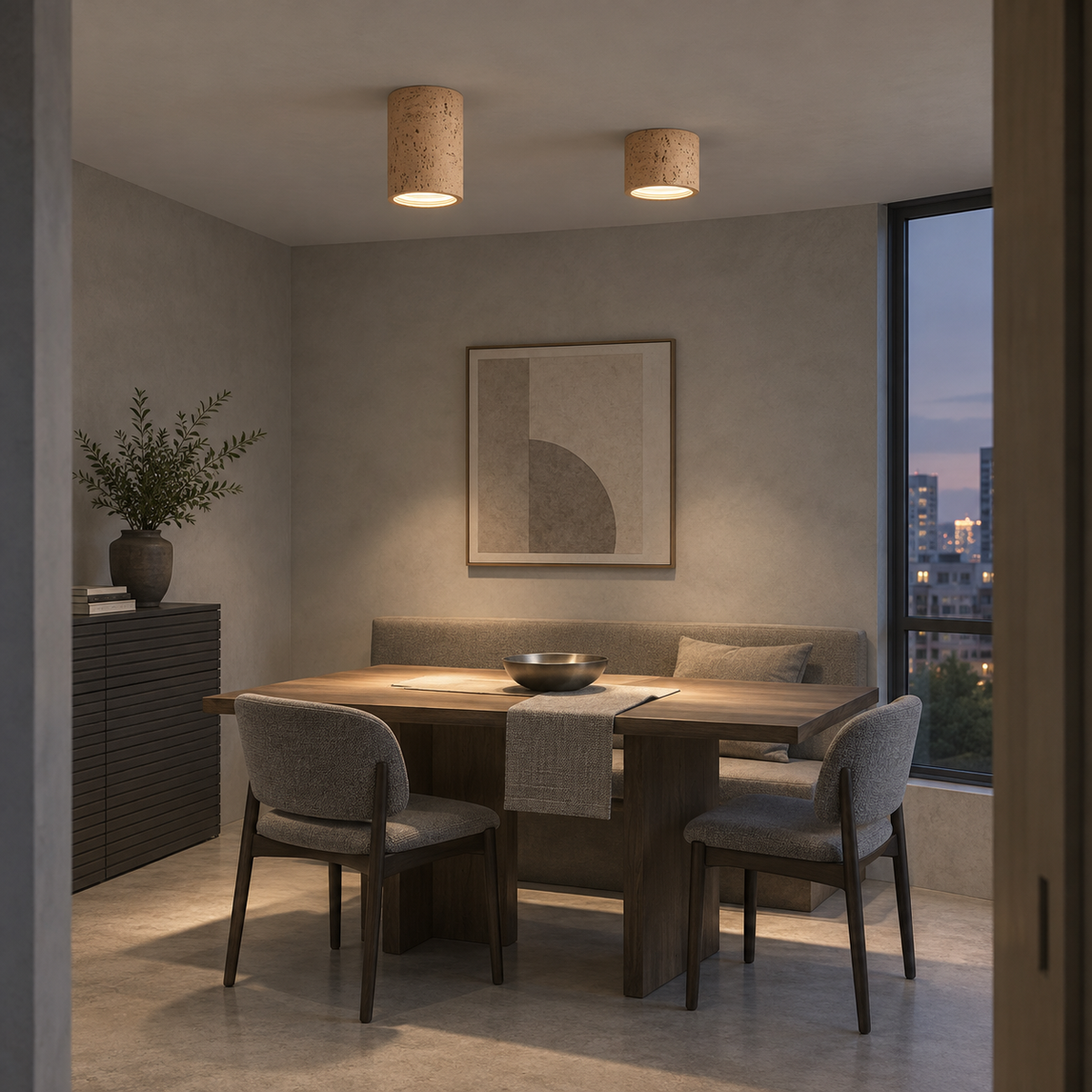Wabi sabi spotlight cement
