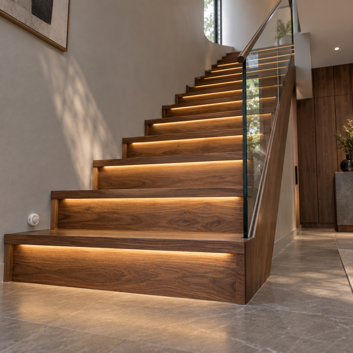 Stairs Lighting with strip motion sensor switch