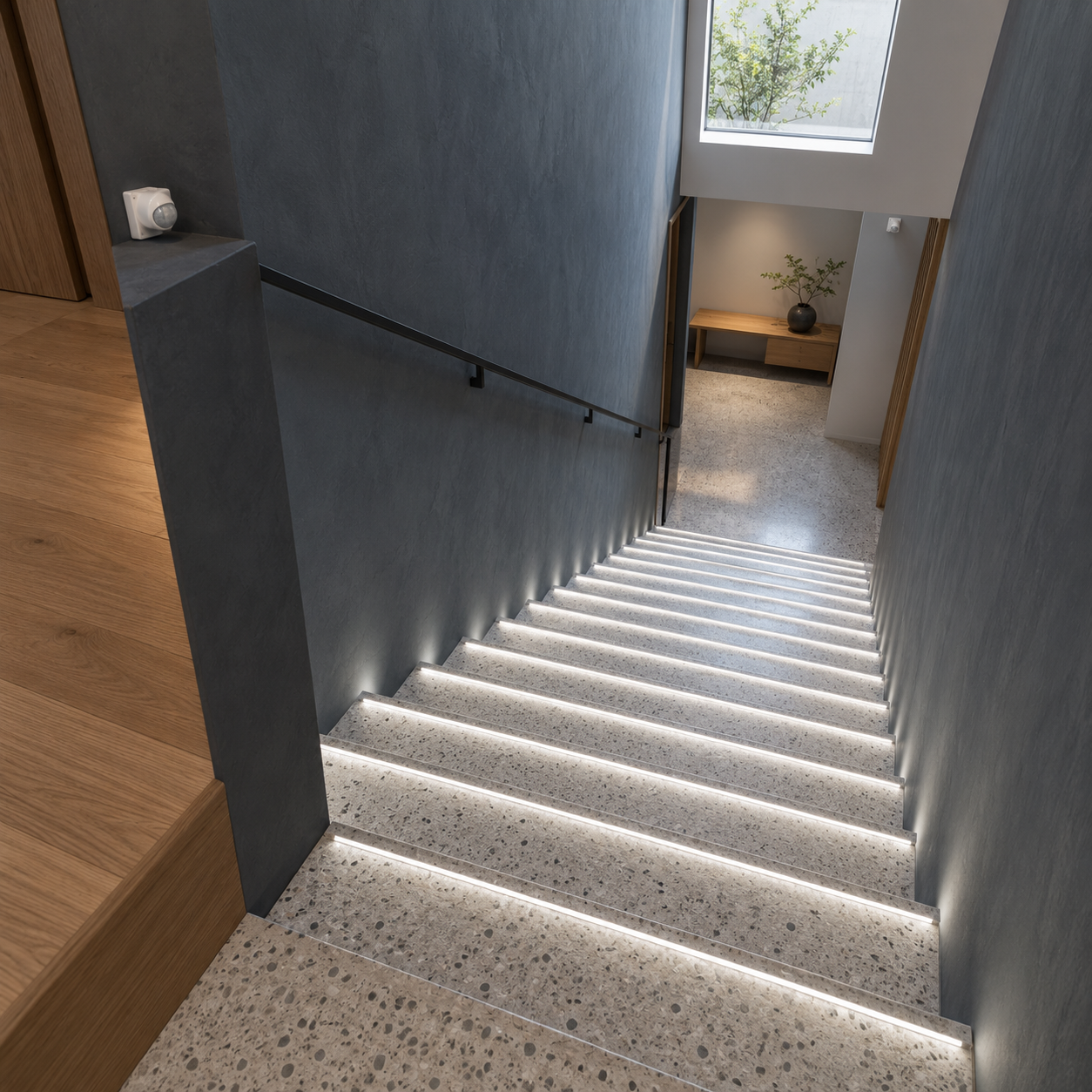 Stairs Lighting with strip motion sensor switch