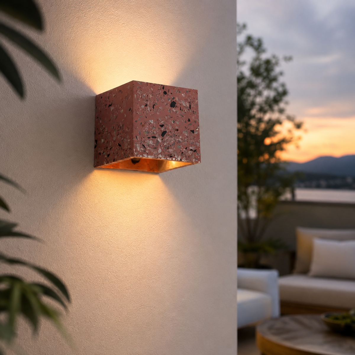 Terrazzo IP65 Außenwandleuchte, wasserdicht
