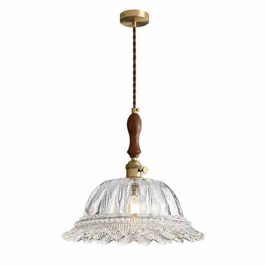 French vintage design pendant lights with brass base