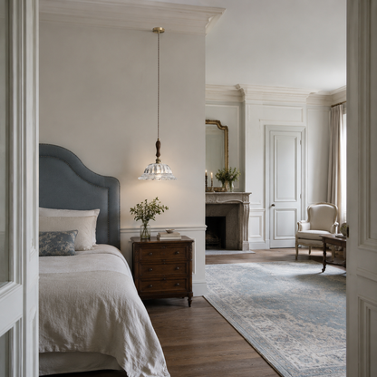 French vintage design pendant lights with brass base
