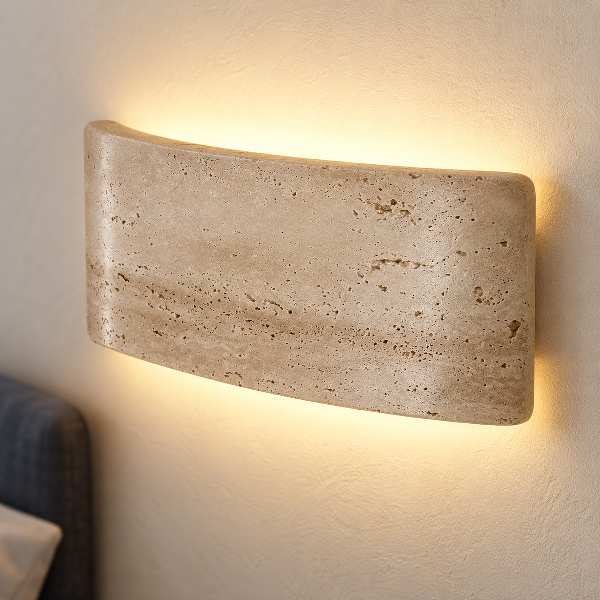 Travertinsten ip65 vägglampa