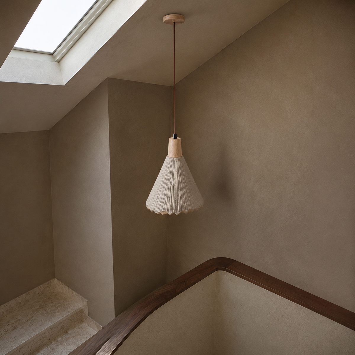 Suspension design en travertin pour chambre à coucher
