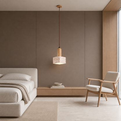 LUXELY modern minimalist bedroom pendant light