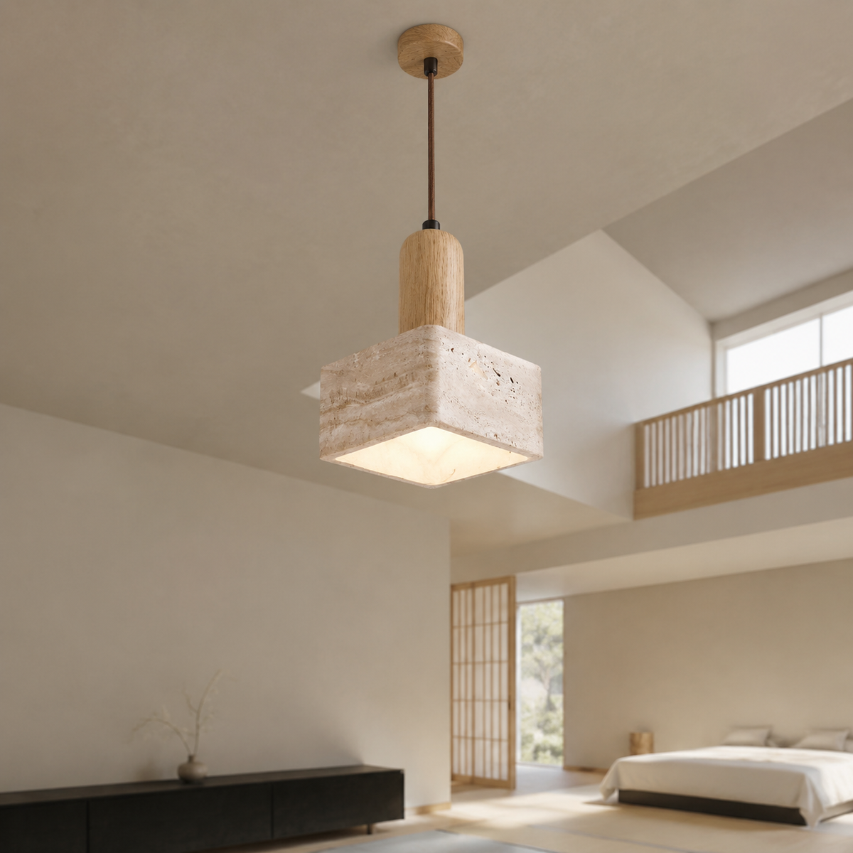 LUXELY modern minimalist bedroom pendant light