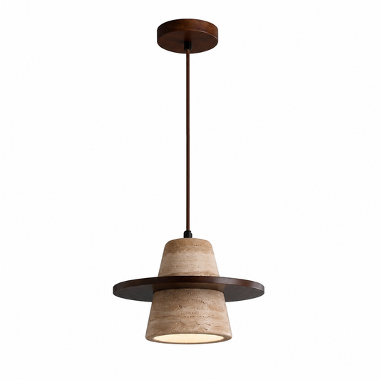 LUXELY Travertine stone LED pendant lamp
