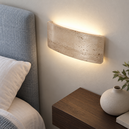 Travertinsten ip65 vägglampa