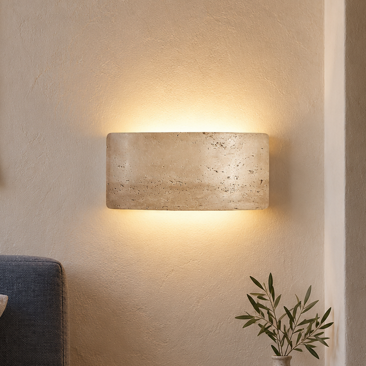 Travertinsten ip65 vägglampa