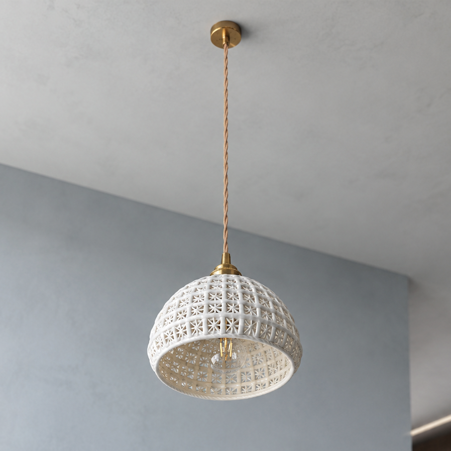 LUXELY modern ceramic LED pendant light
