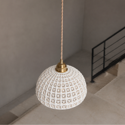 LUXELY modern ceramic LED pendant light