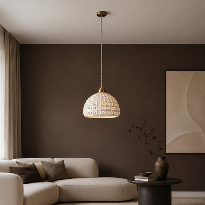 LUXELY modern ceramic LED pendant light