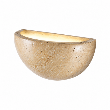 Wabi sabi stenen wandlamp