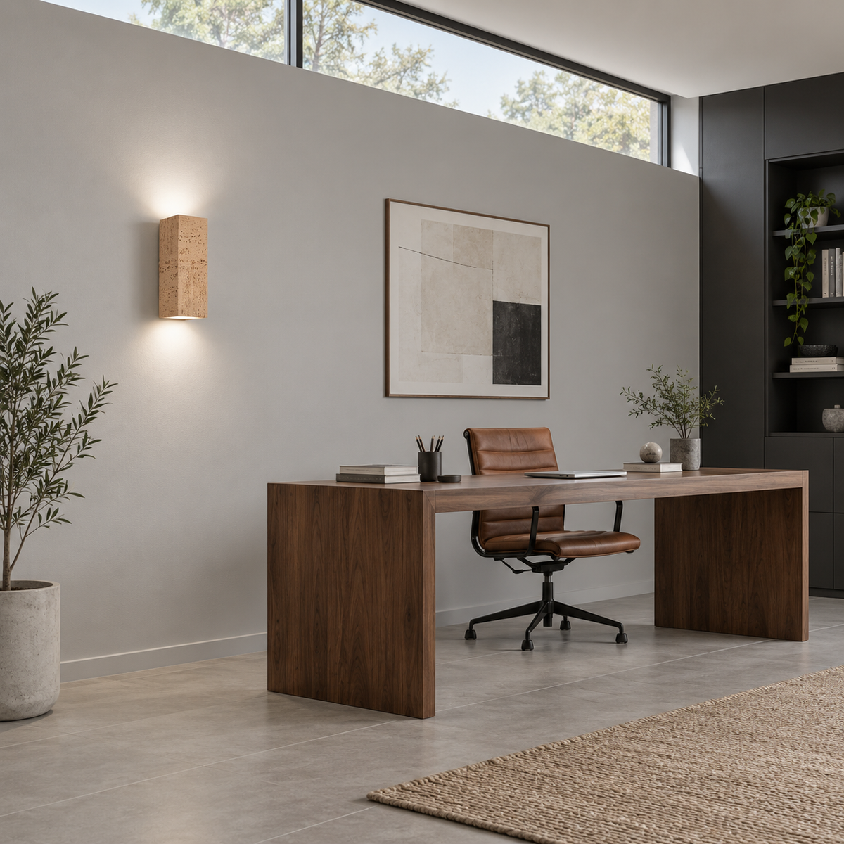 Lampada da parete in cemento Wabi Sabi
