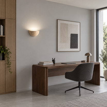 Wabi sabi stenen wandlamp